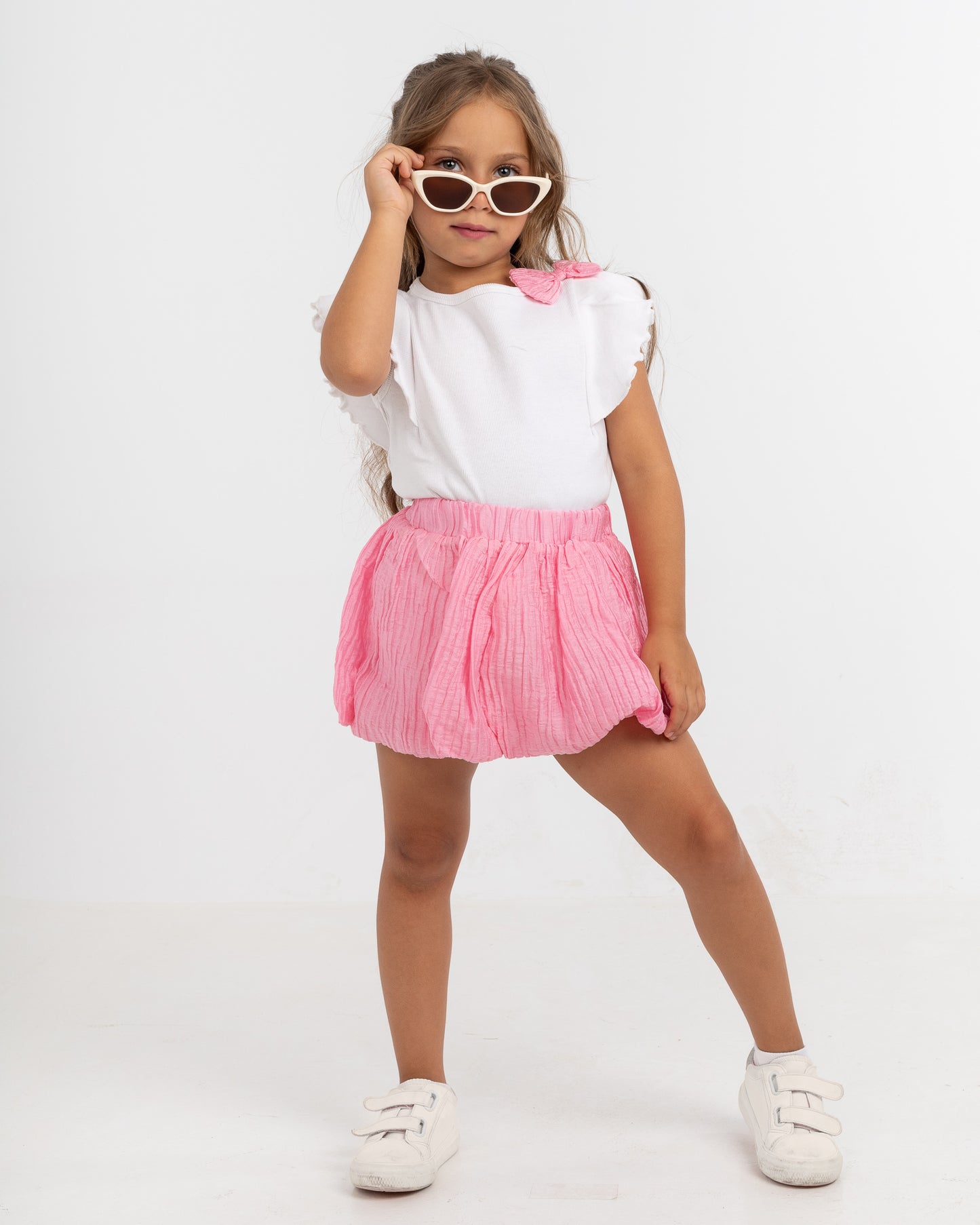 Pink Bella Bubble Skirt Set