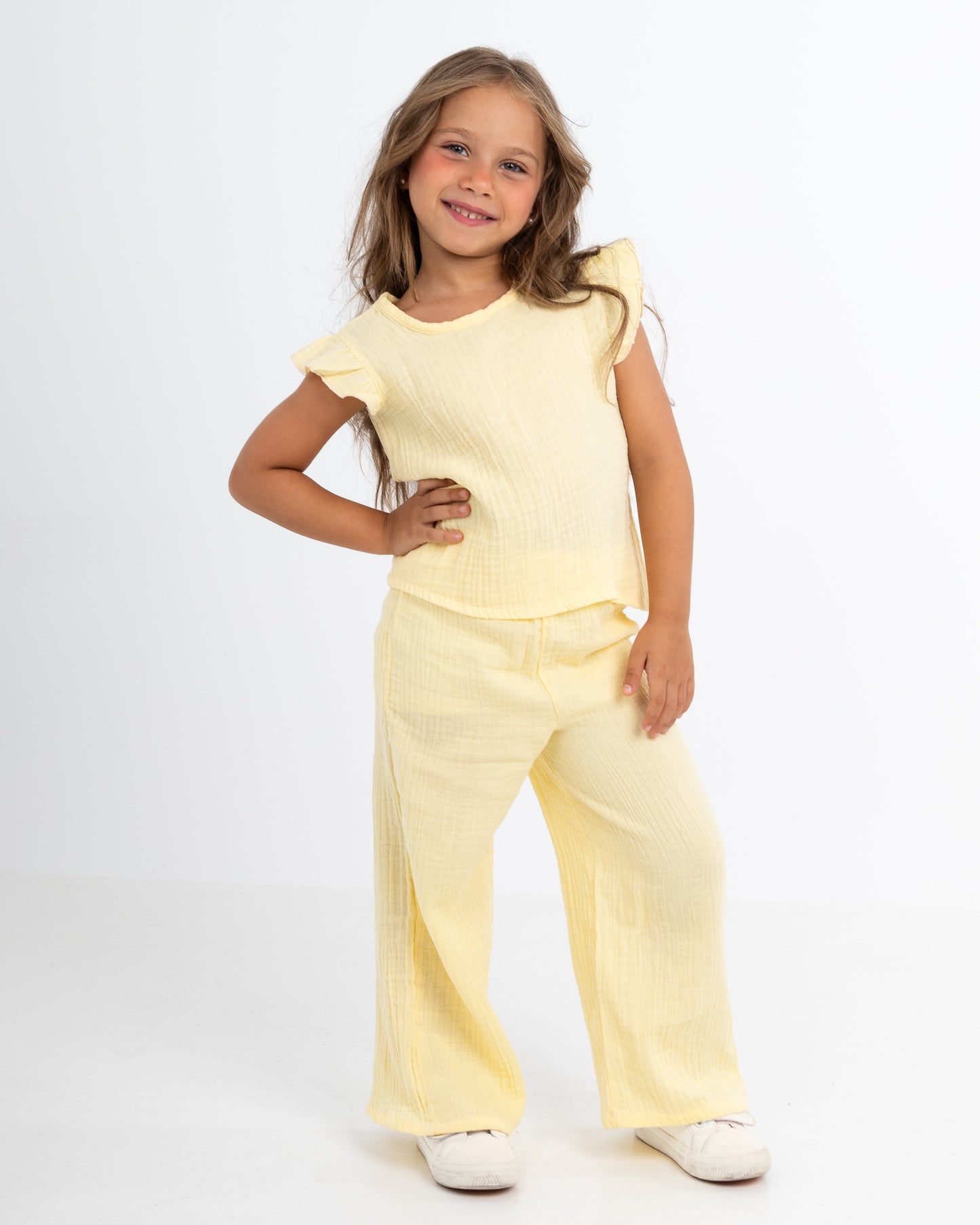 The Buttercup Bow- Back Muslin Set