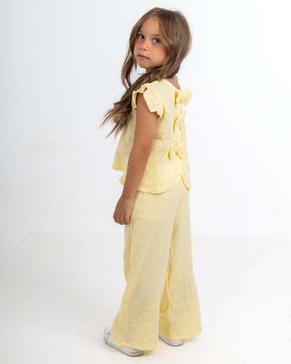 The Buttercup Bow- Back Muslin Set