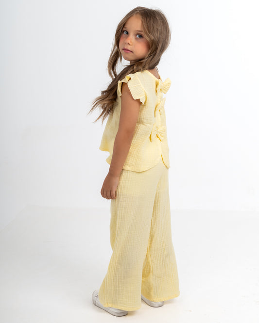 The Buttercup Bow- Back Muslin Set