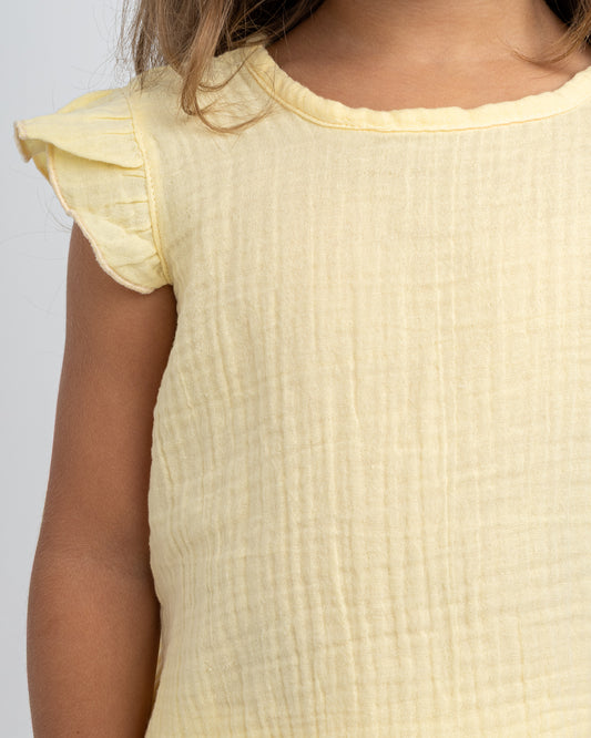 The Buttercup Bow- Back Muslin Set