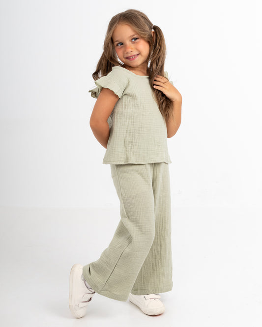 The Matcha Bow- Back Muslin Set