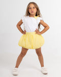 Yellow Bella Bubble Skirt Set